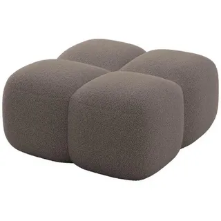 altdecor Pouf Miko-Puf Kunststoff 90 x 43 x 90 cm Braun
