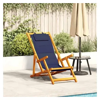 vidaXL Klappstuhl 61,5 x 110 x 96 cm blau mit Armlehnen