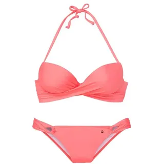s.Oliver Push-Up-Bikini Damen Orange 38 Cup C