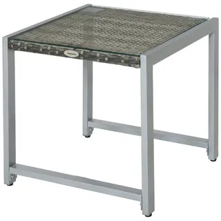 Outsunny Gartentisch 50 x 50 x 50 cm Grau