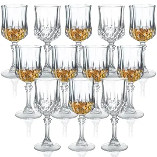 Srgeilzati 5cl Likörglas mit Stiel, Port-Gläser, Schnapsgläser-Set, Limoncello-Gläser | 12 Stück
