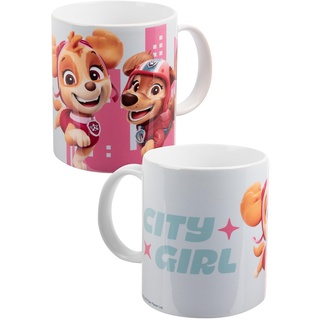 Paw Patrol Tasse - City Girl - Kaffeetasse Becher Kaffeebecher aus Keramik 320 ml