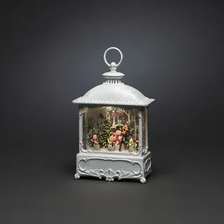 Konstsmide LED-Wasserlaterne, Kunststoff, BxHxL: 8,6 x 30 x 18 cm, inkl. Leuchtmittel - weiss