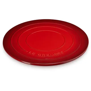 Le Creuset Pizzastein aus Steingut, rund, 38,1 cm, Kirschrot