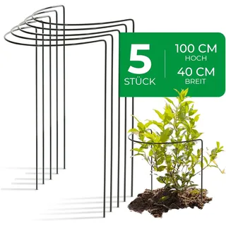 Novatool 5 Strauchstützen 100 x 40 cm Grün