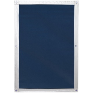 Lichtblick Dachfenster Sonnenschutz Sonnensegel für innen, Haftfix, ohne Bohren, Verdunkelung, mit Saugnäpfen, für bewegliche und feststehende Fenster Blau,59 cm x 96,9 cm (B x L) für MK06