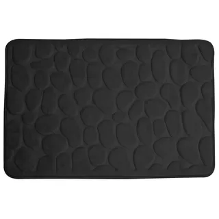 Badteppich Badematte Badvorleger Badezimmermatte Deluxe (Schwarz)