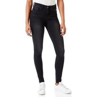 Damen ONLY Skinny Fit Jeans | Mid Waist Stretch Denim Hose | ONLBLUSH Life Röhrenjeans, Farben:Schwarz, Größe:L / 30L