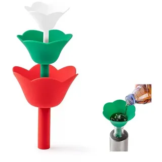 FOUORTUNATE-BEE Trichter 3er Küchen Trichter Set Faltbar Mini Kunststoff Öl Flüssigkeit, Mini Trichter Küche Camping Haushalt Flaschen Befüllen Zubehör