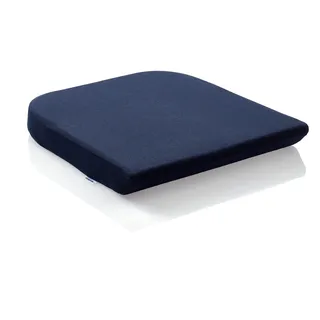 TEMPUR Sitzkissen, druckentlastendes Stuhlkissen, 40 x 42 x 5 cm, Blau | Angenehmer Sitzkomfort, ideal für langes Sitzen am Schreibtisch