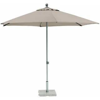 KETTLER Sonnenschirm EASY PUSH Schirm Ø 300 cm Aluminium silber / taupe