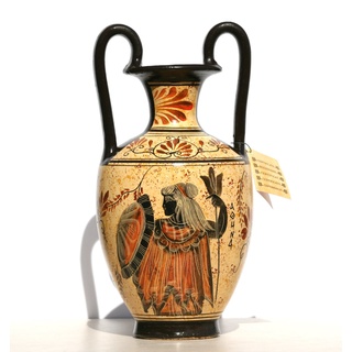 Griechische Keramik Amphoren Jar Vase Topf Gemälde Göttin Athena Gottes Zeus