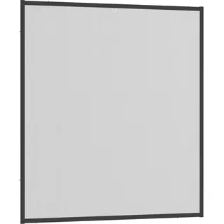 hecht International Fliegengitter mit Aluminiumrahmen 130 x 150 cm Anthrazit