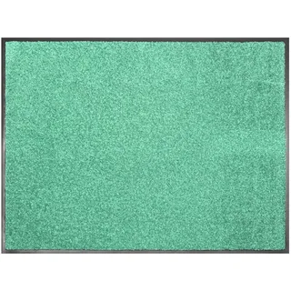 Fußmatte PRIMAFLOR-IDEEN IN TEXTIL "CLEAN" Teppiche Gr. B/L: 120 cm x 180 cm, 8,5 mm, 1 St., grün (mint) Designer Fußmatten Schmutzfangmatte, große Farbauswahl, waschbar
