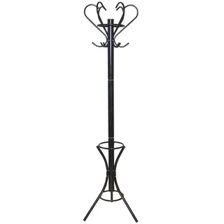 Garderobenstaender schwarz aus Metall Landhaus Vintage Look
