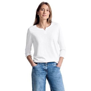 Cecil Damen 313172 Fenja T Shirt, Weiß (White), S EU