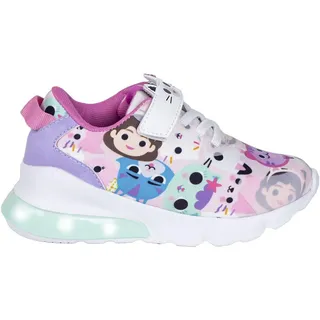 Gabby's Dollhouse Kinderturnschuhe - Multicolour - Größe 24 - Klettverschluss - Turnschuhe mit EVA-Sohle und LED-Licht - Hinten anziehbar - Original Produkt entworfen in Spanien