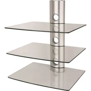 NEG Multimedia TV-Rack SUSPENDER Farbe: silber, Anzahl Regalböden: 3 Ablagen - Silber