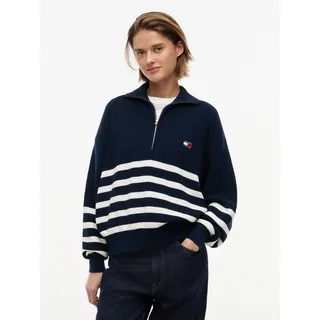 Tommy Hilfiger Troyer mit Zipper Blau M