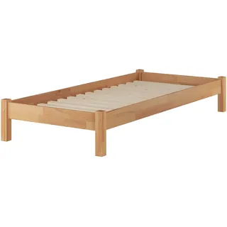 Erst-Holz®Futonbett Überlänge 100 x 220 Buche mit Rost