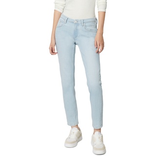 Slim-fit-Jeans MARC O'POLO DENIM Gr. 32, Länge 32, blau (bleached cobalt blue) Damen Jeans Röhrenjeans