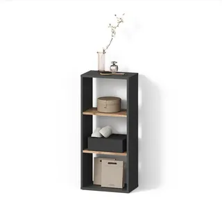 livinity® Bücherregal 40 x 90,5 cm Grau