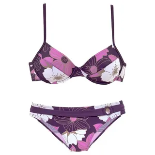 LASCANA Bügel-Bikini Damen lila-bedruckt Gr.38 Cup E