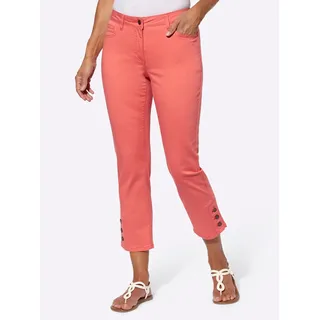 7/8-Jeans CASUAL LOOKS Gr. 54, Normalgrößen, orange (koralle) Damen Jeans Ankle 7/8