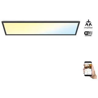 WIZ LED Deckenleuchte 36 W rechteckig schwarz