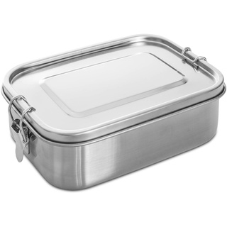Lunchbox 1200 ml Edelstahl Silber