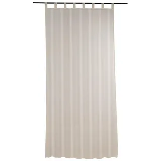 Gözze Vorhang Schlaufenvorhang SAMBIA, Beige, 140 x 255 cm, (1 St), Schlaufen, Polyester, Polyester, Waschbar bis 30 °C beige