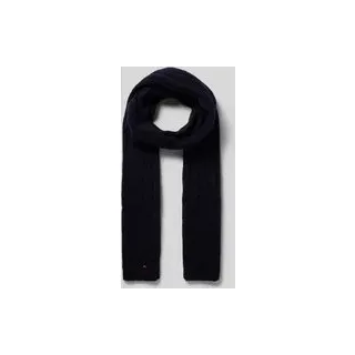 Schal mit Woll-Anteil, Marine, 1