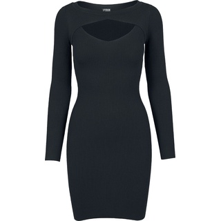 Urban Classics Kurzes Kleid - Ladies Cut Out Dress - S bis XL - für Damen - Größe S - schwarz - S