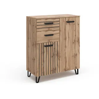 Vicco Kommode Amber 80 x 100 cm Braun