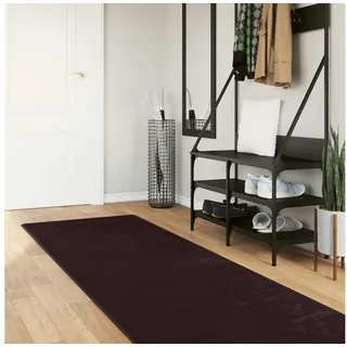vidaXL Teppichläufer MARSA Anthrazit 400 x 80 cm Polyester und PVC