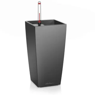 LECHUZA Maxi-Cubi Komplettset  14 x 14 x 26 cm anthrazit metallic