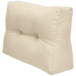Beautissu Palettenkissen 60 x 40 x 20 cm beige 1 St.