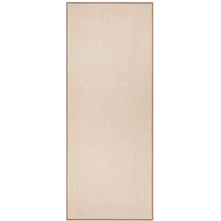HANSE HOME BT Carpet Bouclé Läufer – Küchenläufer rutschfest Teppichläufer Flachgewebe Kurzflor Teppich Küchenteppich für Flur, Küche, Wohnzimmer, Badezimmer, Bad – Beige, 67x150cm