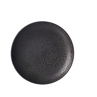Ritzenhoff & Breker Speiseteller Kitwe Teller flach 20 cm, gemaserte Oberfläche schwarz