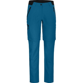 Bergson Zip-off-Hose VIDAA COMFORT Zipp-Off Damen Wanderhose, leicht, strapazierfähig, Langgrößen, Saphir blau blau lang - 76