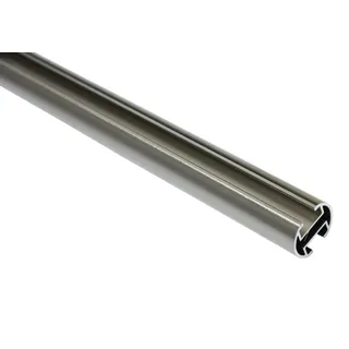 GARDINIA Vorhangstange Chicago 2-läufig Ø 20 mm 200 cm Edelstahl-Optik