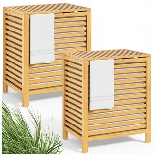 CASARIA - Wäschekorb Bambus 2x