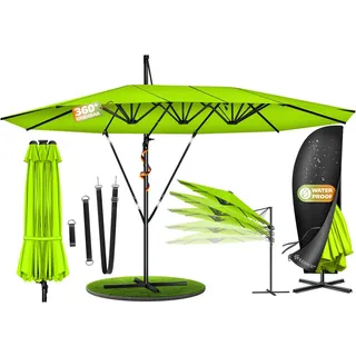 Kesser Doppelsonnenschirm 460 x 270 cm Grün