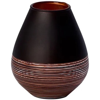 Villeroy & Boch Manufacture Swirl Vase Soliflor klein schwarz,braun