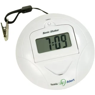 Geemarc SBP100 Tragbarer Reisewecker mit extra lautem Alarm 70 dB + Vibration + Tragetasche