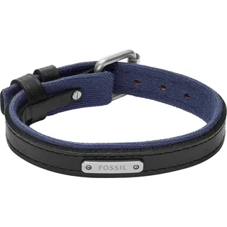 Fossil Everett Armband Leder Metall schwarz JA7316998