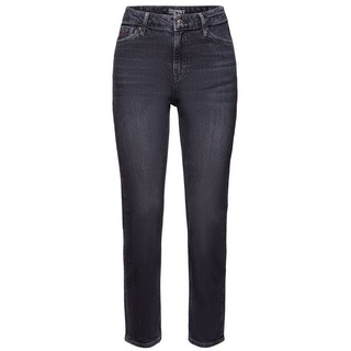 Esprit Slim-fit-Jeans Schmal geschnittene Retro-Jeans mit hohem Bund schwarz 27/30