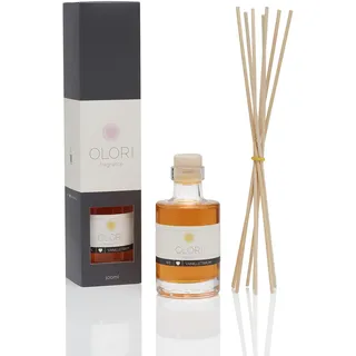 Raumduft Vanille - Diffuser mit Stäbchen - Duftöl mit ätherischen Ölen weich, sinnlich, pudrig, süß - 100% Natürlich & Rein - Lufterfrischer mit Duftstäbchen - Vanilla Raumdüfte für Wohnung (100 ml)