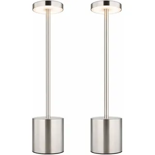 GLOBO Tischleuchte Silber 2 St.