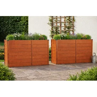 vidaXL Hochbeet Rostig 160 x 40 x 77 cm Cortenstahl